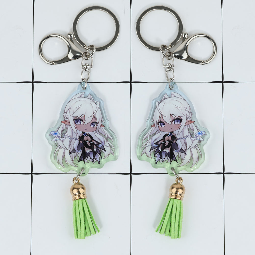 Custom Acrylic Short Tassel Keychain