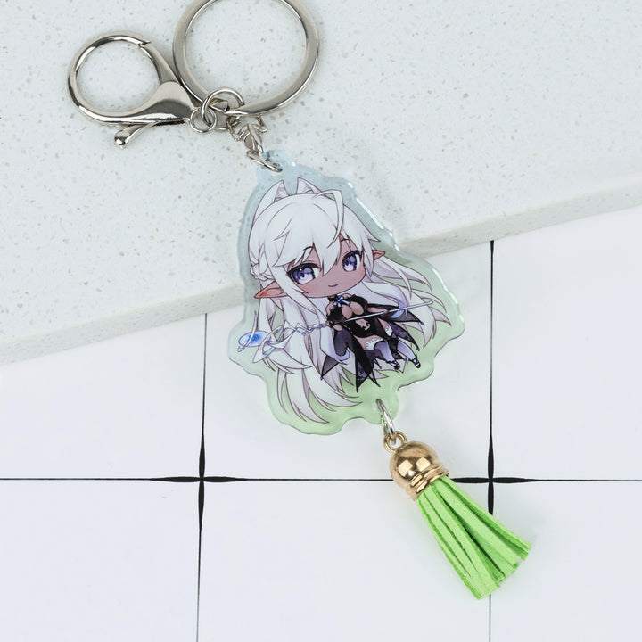 Custom Acrylic Short Tassel Keychain