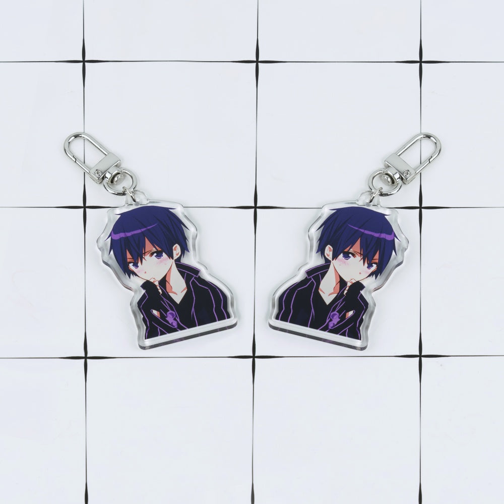 Custom Crystal Arc Acrylic Keychain