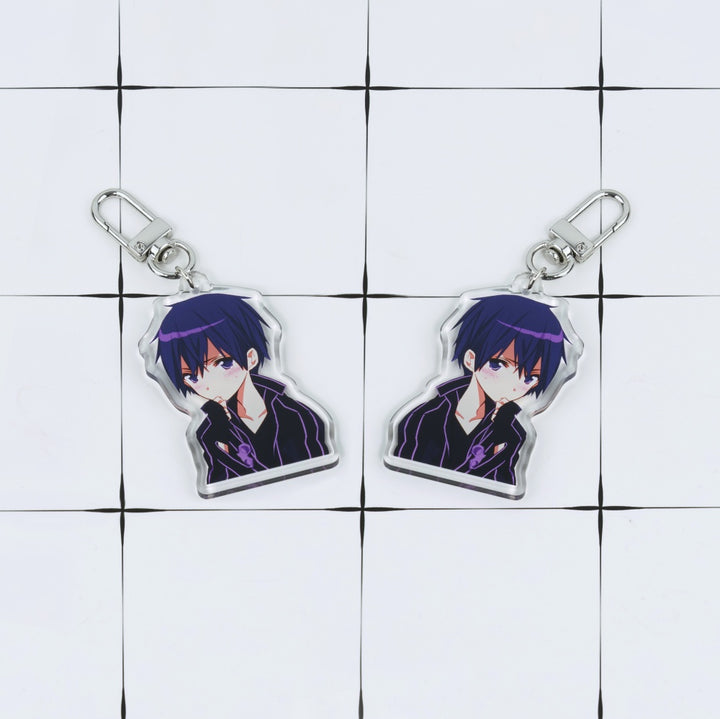 Custom Crystal Arc Acrylic Keychain