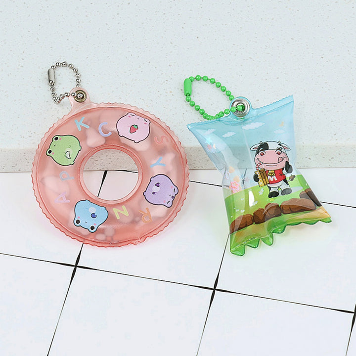 Custom Swimming Ring Candy Bag Keychain