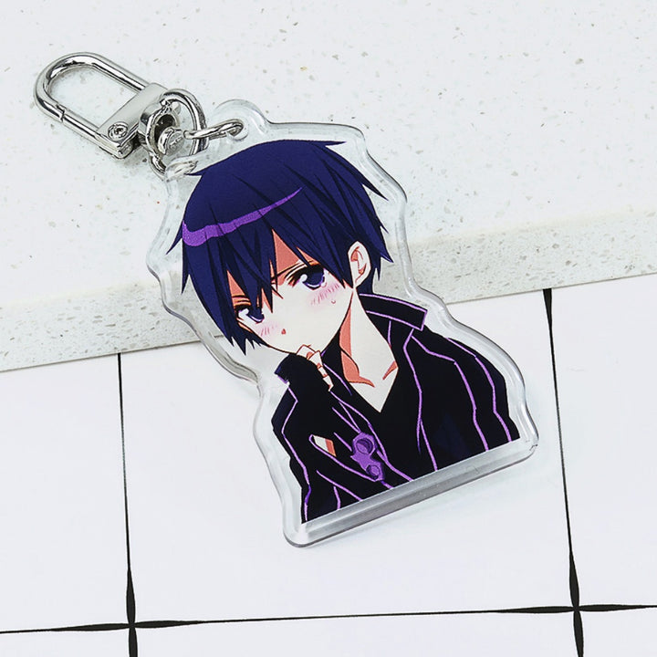 Custom Crystal Arc Acrylic Keychain