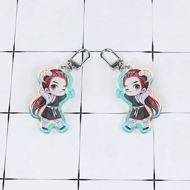 Custom Front Side Rainbow Keychain