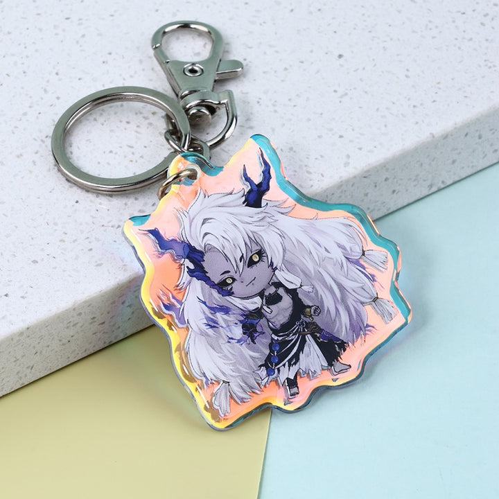 Custom Double Sided Rainbow Keychain