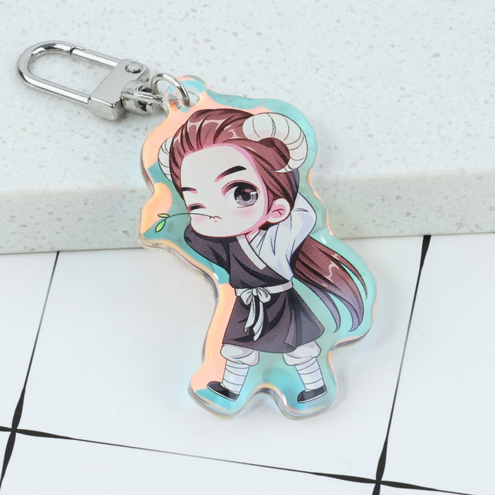 Custom Front Side Rainbow Keychain