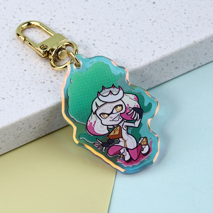 Custom Double Sided Rainbow Keychain