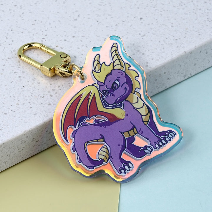 Custom Double Sided Rainbow Keychain