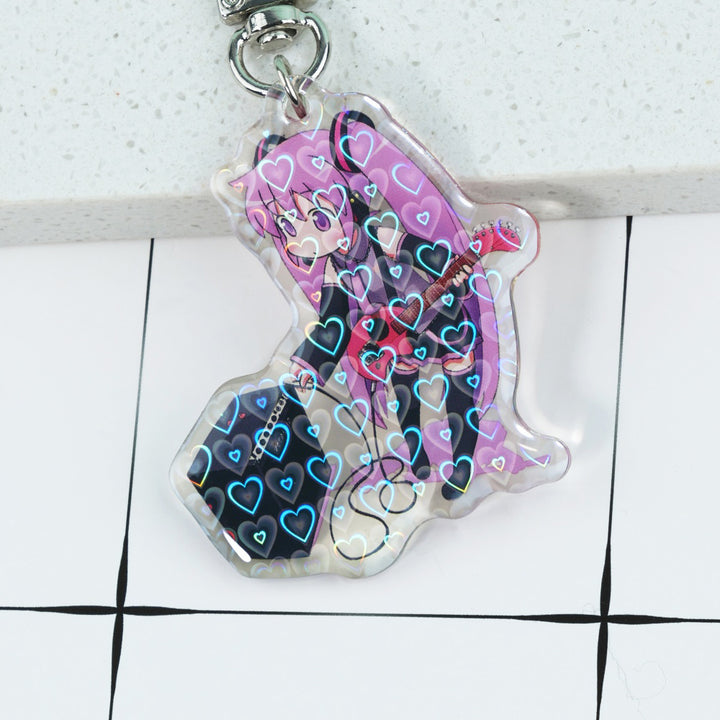 Custom Acrylic Epoxy Holographic Keychain