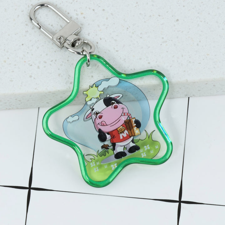 Custom Double Side Hot Stamping Acrylic Keychain